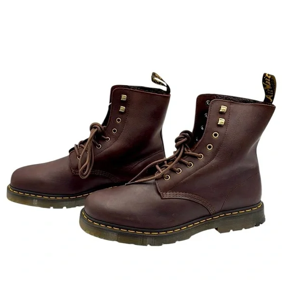 Dr. Martens 1460 Pascal Wintergrip Outlaw Leather Lace Up Boots Size 13